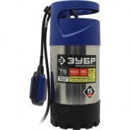 ЗУБР НПЧ-Т5-1000-С насос дренажный с большим напором, 1000 Вт, напор 40 м, 95 л/мин. Серия  Профессионал