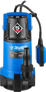 ЗУБР Профессионал НПГ-Т3-900, дренажный насос для грязной воды, 900 Вт, 240 л/мин, напор 8.5 м