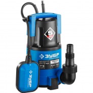 ЗУБР НПЧ-Т3-400 дренажный насос с минимальным уровнем откачки, 400 Вт, 140 л/мин, напор 8 м. Серия Профессионал