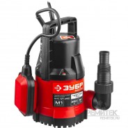 ЗУБР НПЧ-М1-400 дренажный насос с минимальным уровнем откачки, 400 Вт, 120 л/мин, напор 7 м