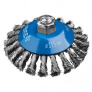 ЗУБР Ø 100 мм, проволока 0.5 мм, щетка коническая для УШМ 35269-100