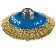 ЗУБР Ø 100 мм, проволока 0.3 мм, щетка коническая для УШМ 35267-100 Профессионал