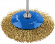 ЗУБР Ø 100 мм, проволока 0.3 мм, щетка коническая для дрели 35233-100 Профессионал