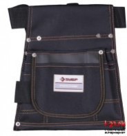 ЗУБР 10 карманов, нейлон, петля (скоба) для крупного инструмента, сумка поясная для инструмента 38650