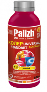 Паста универсальная колеровочная розовый ST-19, "Стандарт" 100 м. "Palizh"