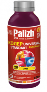 Паста универсальная колеровочная слива ST-28, "Стандарт" 100 м. "Palizh"