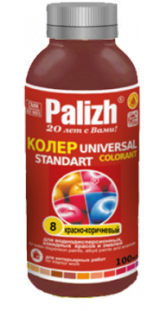 Паста универсальная колеровочная красно-коричневый ST-08, "Стандарт" 100 м. "Palizh"